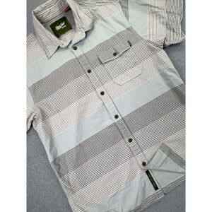 Howler Bros San Gabriel Short Sleeve Shirt Men's Size M Multi Stripe Button Up